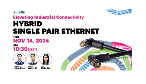 Společnost SINBON pořádá bezplatný webinář o akceleraci průmyslového internetu věcí pomocí hybridního jednopárového Ethernetu