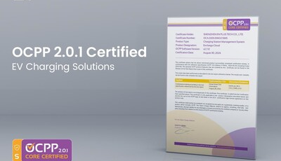 Platforma pro provoz nabíjení EN Plus oficiálně certifikovaná ze strany OCA OCPP 2.0.1