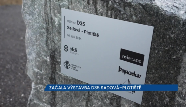 Začala výstavba D35 Sadová–Plotiště