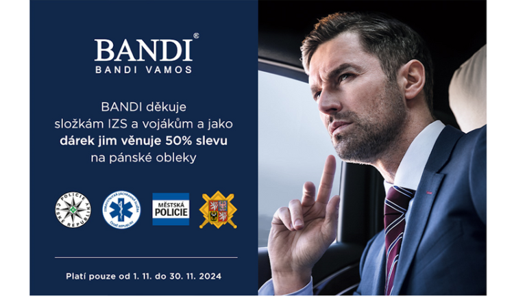 Majitel módní značky BANDI děkuje složkám IZS a vojákům