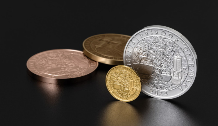 Neživá příroda Ostravska čtvrtá medaile ze seriálu „Osm staletí města“