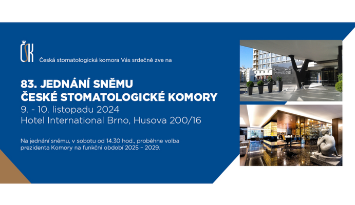 Stomatologická komora zvolí nového prezidenta na sněmu v Brně