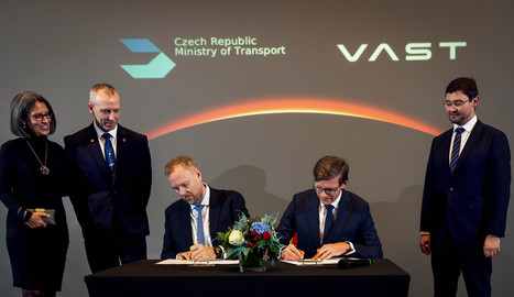 České ministerstvo dopravy podepsalo memorandum o porozumění se společností Vast o partnerství v oblasti zapojení českého kosmického průmyslu