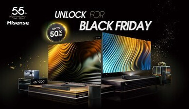 Hisense zahajuje kampaň „ODEMKNĚTE NA ČERNÝ PÁTEK" s velkými úsporami