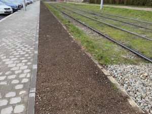 V Brně se zazelenají další koleje. Betonové pásy nahradily zelené plochy