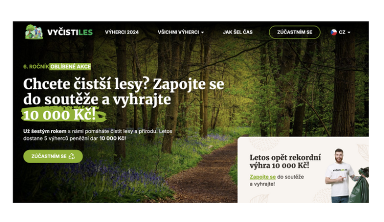 Vyčisti les 2024: děti se nebojí zašpinit pro dobrou věc