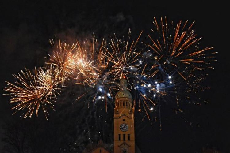 Ohňostroj v Prostějově - ilustrační foto