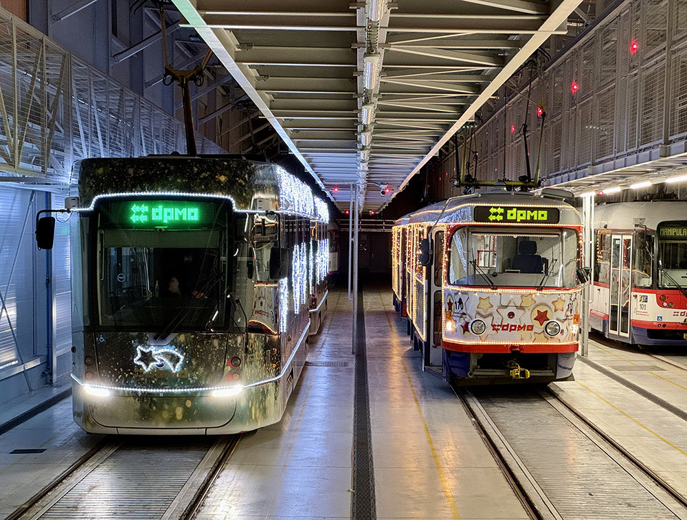 Olomoucké vánoční tramvaje pro rok 2024