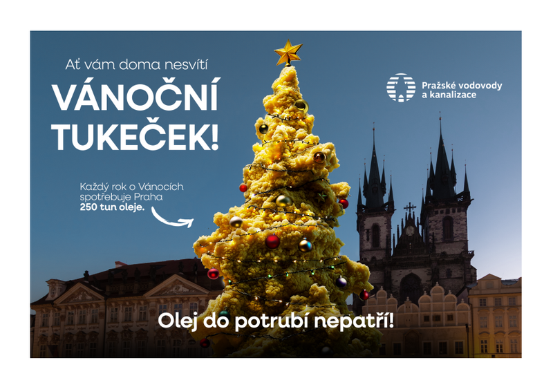 Vánoční tuková pohroma v Praze: Zachraňte potrubí, oleje a tuky vytřídíte snadno