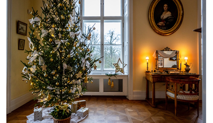 Kinští v Kostelci nad Orlicí otevřeli výstavu Vánoce v biedermeieru