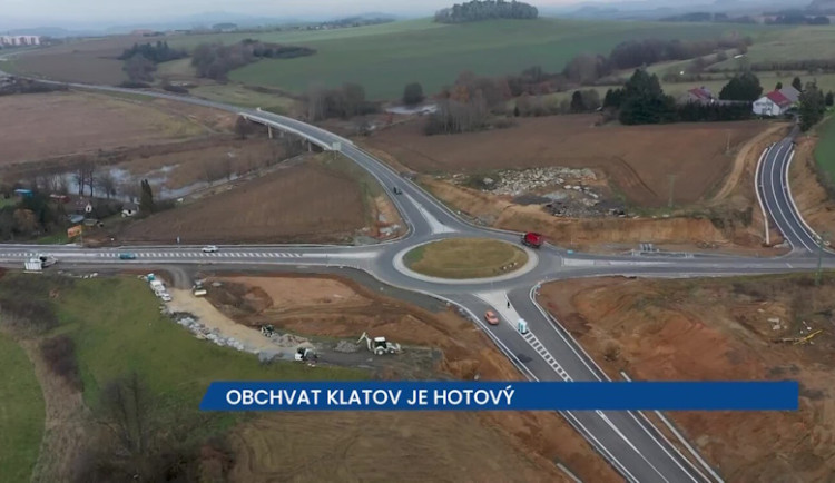 Obchvat Klatov je hotový, výrazně ulehčí městu od tranzitní dopravy