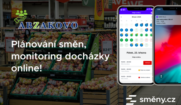 Společnosti ABZAKOVO a Směny.cz spojují síly pro efektivnější plánování směn