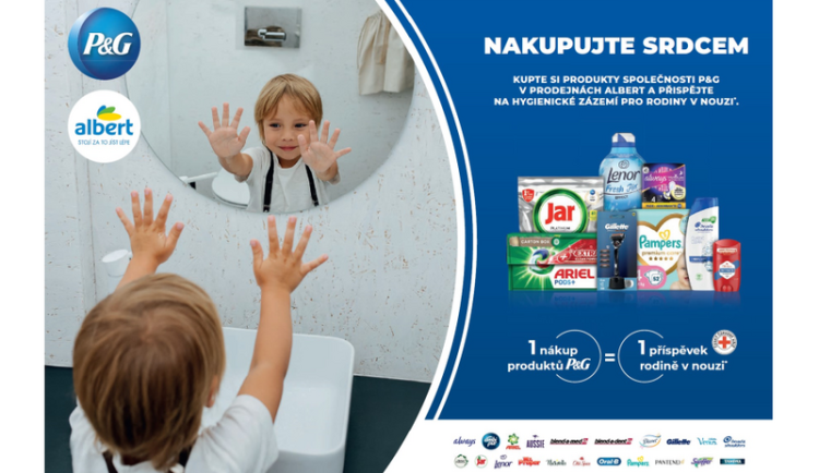 Produkty pro péči o domácnost od Procter & Gamble pomůžou v azylovém domě Českého červeného kříže v Kladně. Procter & Gamble a Albert Česká republika spouští projekt na podporu rodin v nouzi