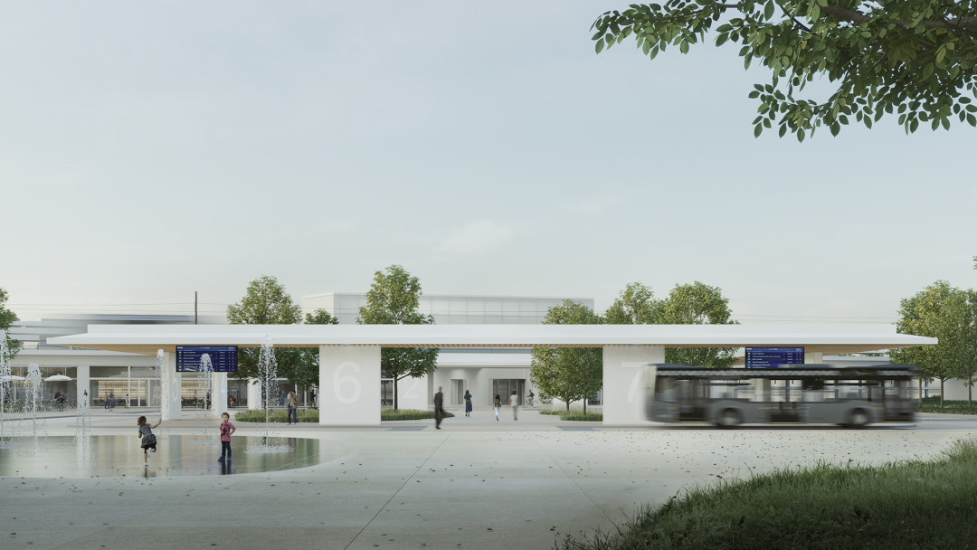 Nový terminál na vysokorychlostní železnici v Hranicích se přiblíží k městu. Radnice chce spojení s autobusy