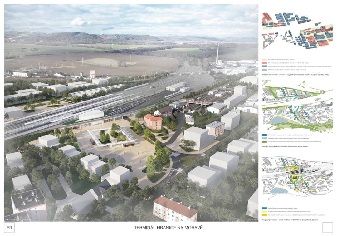 Nový terminál na vysokorychlostní železnici v Hranicích se přiblíží k městu. Radnice chce spojení s autobusy