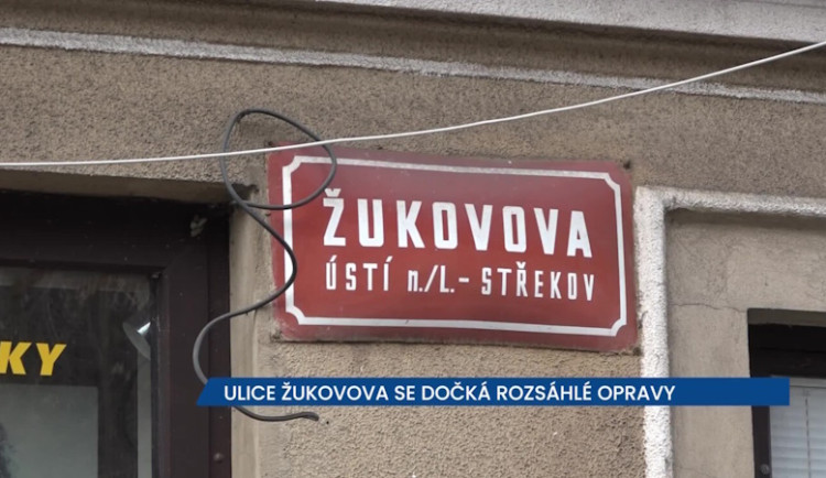 Ulice Žukovova v Ústí nad Labem se dočká rozsáhlé opravy, jízda zde je už nebezpečná, dejte pozor