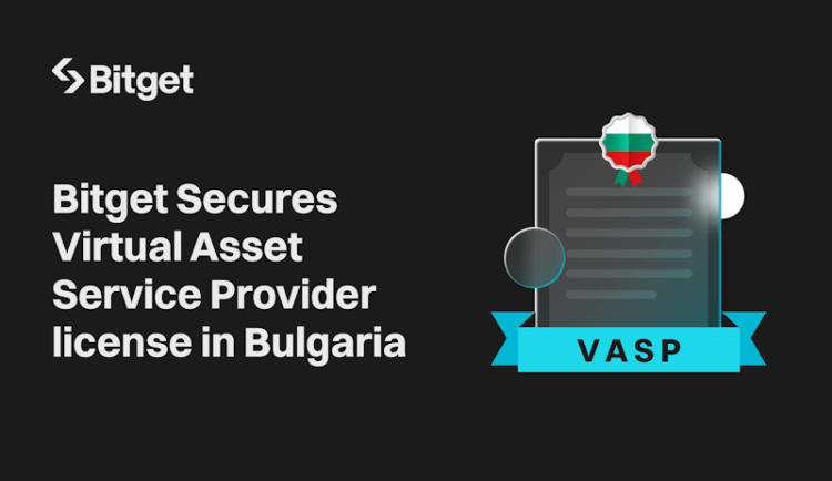 Společnost Bitget získává v Bulharsku licenci poskytovatele služby spojené s virtuálními aktivy a pokračuje v plánované expanzi do EU