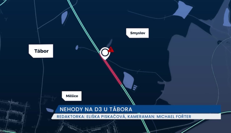 Zúžení D3 u Tábora je minulostí, za posledních pět let se tam stalo přes dvacet nehod
