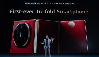 HUAWEI Mate XT | ULTIMATE DESIGN. Uvádí se na celosvětový trh jako průkopník nové kapitoly ve skládacích technologiích