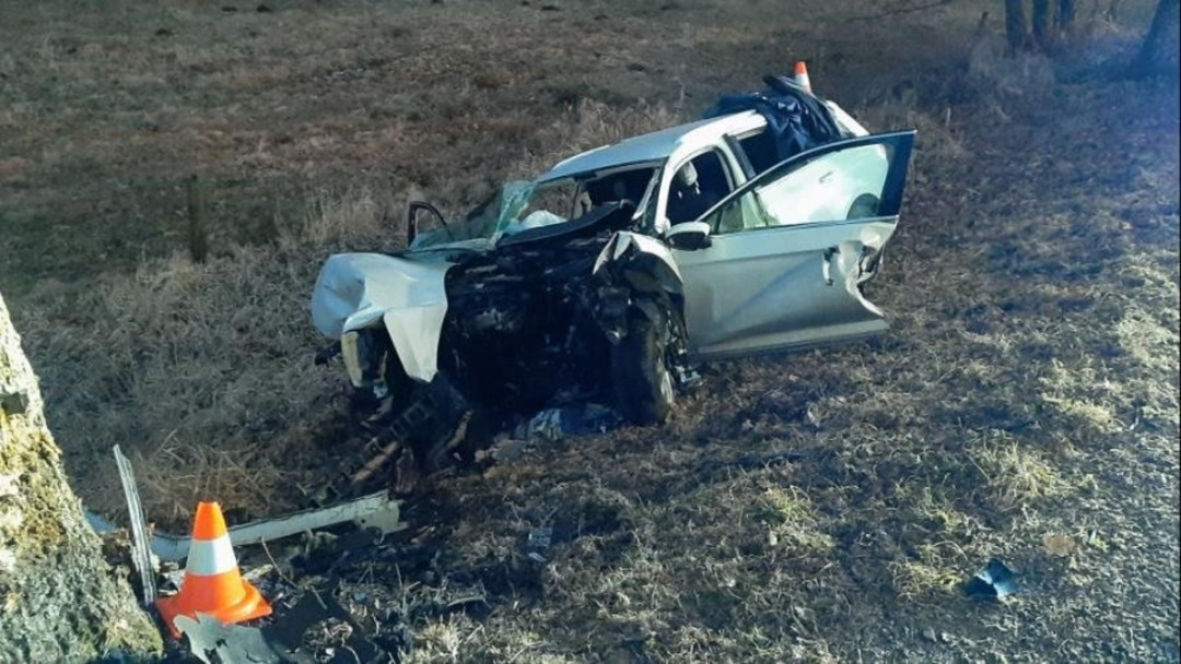 Řidič na Jindřichohradecku narazil do stromu. Na místě zemřel