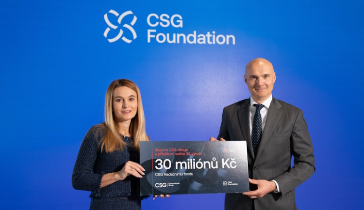 30 let existence, 30 milionů korun. CSG slaví výročí založením Nadačního fondu 