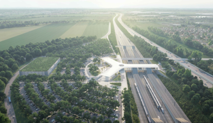 Živě: VRT Polabí - vysokorychlostní trať na východ od Prahy