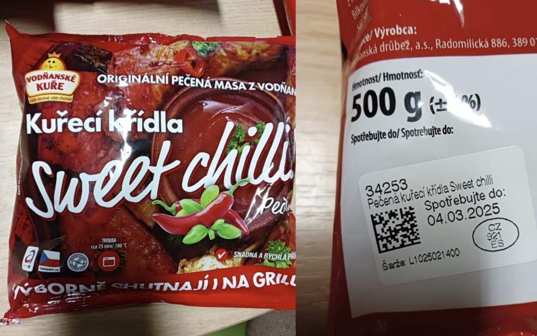 Veterina stahuje z prodeje kuřecí křídla s listerií od výrobce Vodňanská drůbež