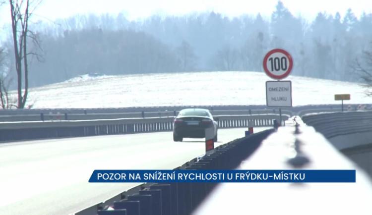 Pozor na snížení rychlosti na dálničním obchvatu Frýdku-Místku