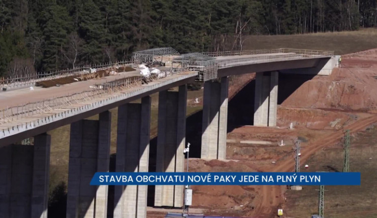 Stavba obchvatu Nové Paky jede na plný plyn