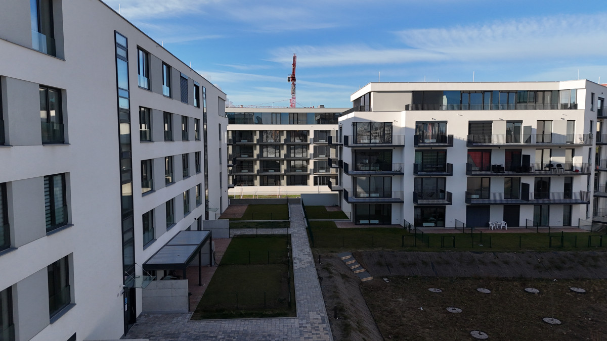 foto z výstavby 1. a 2. etapy Triangl Parku