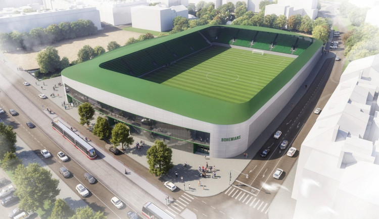 VIZUALIZACE: Nový stadion Bohemians dostal podobu, práce na Ďolíčku začnou už letos
