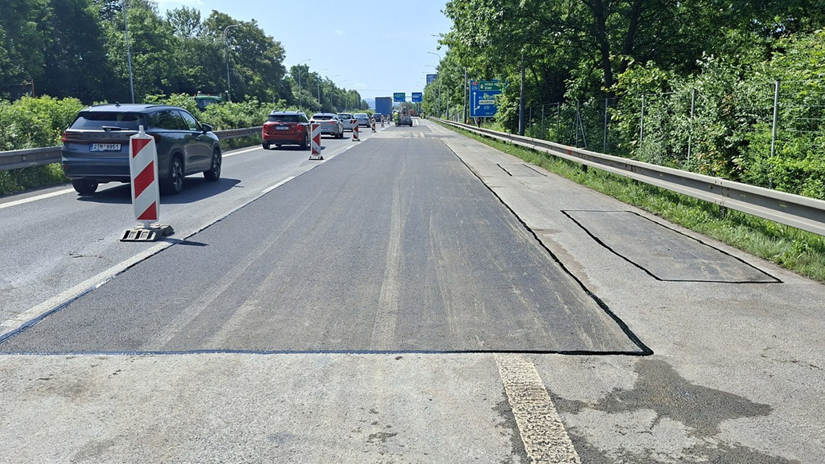 Velkoplošné opravy silnice - Ilustrační foto