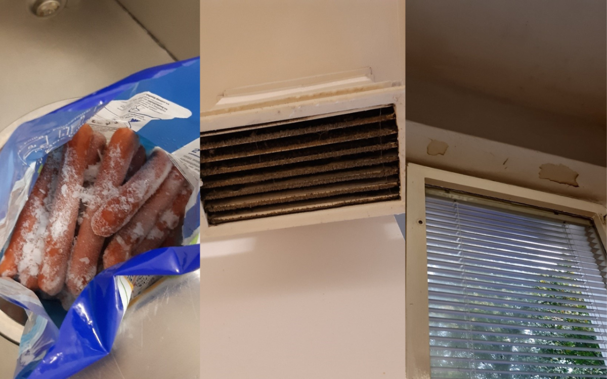 Hygienici objevili namražené párky i špínu na vzduchotechnice a zdech.