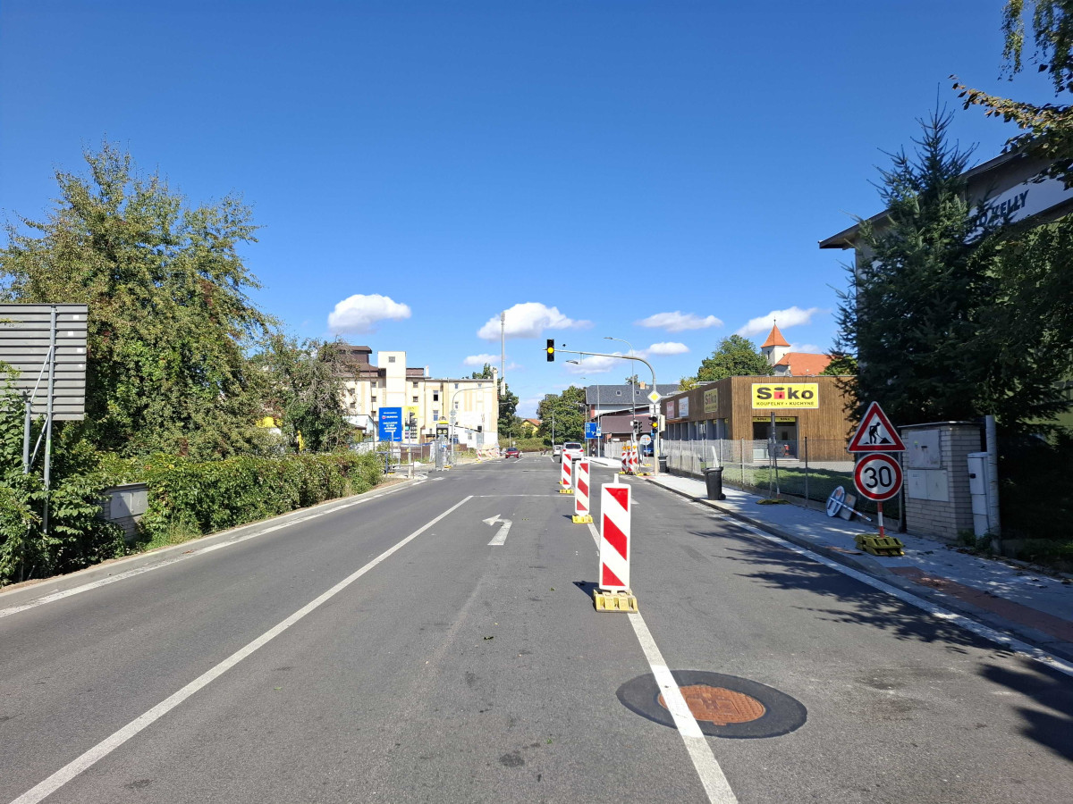 Volyňská ulice ve Strakonicích je po rekonstrukci opět průjezdná