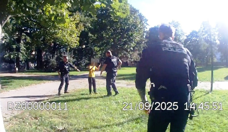 Pozdvižení v parku v Jihlavě. Chlapec držel zbraň, šlo o kuličkovou pistoli