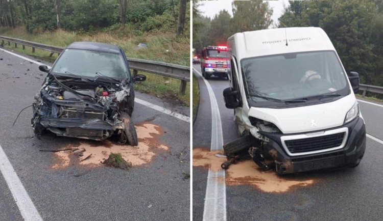 Mezi Vílancem a Suchou se staly dvě nehody, silnice byla neprůjezdná