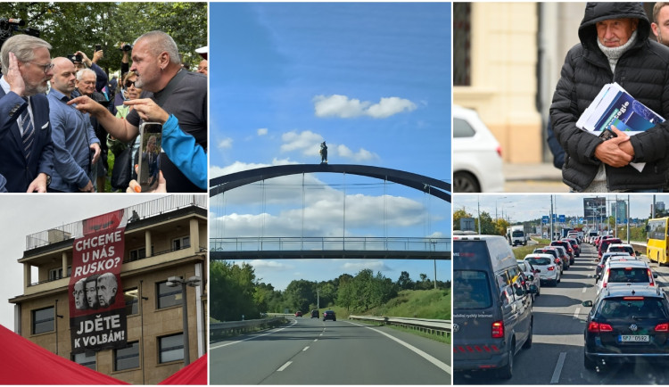 ZÁŘÍ 2025: Vyhrocené předvolební mítinky, socha Skokana i ucpaná turbokřižovatka