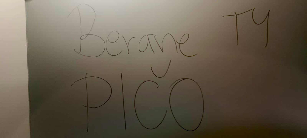 FOTO: Smutná dohra derby v Jihlavě. Fanoušci Třebíče zničili záchody v Horácké aréně. Foto: Se svolením Davida Beke