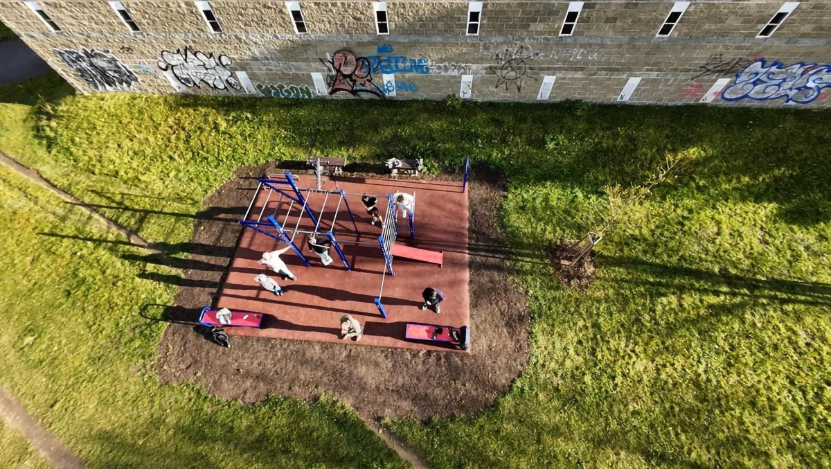 Nové workoutové hřiště u ulice Na Letné v Olomouci