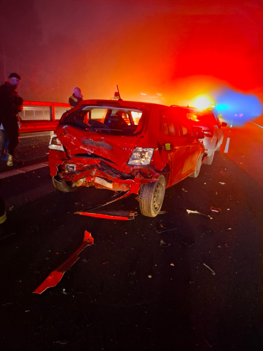 Ke dvěma dopravním nehodám došlo na dálnici D35 také u litovelské části Unčovice