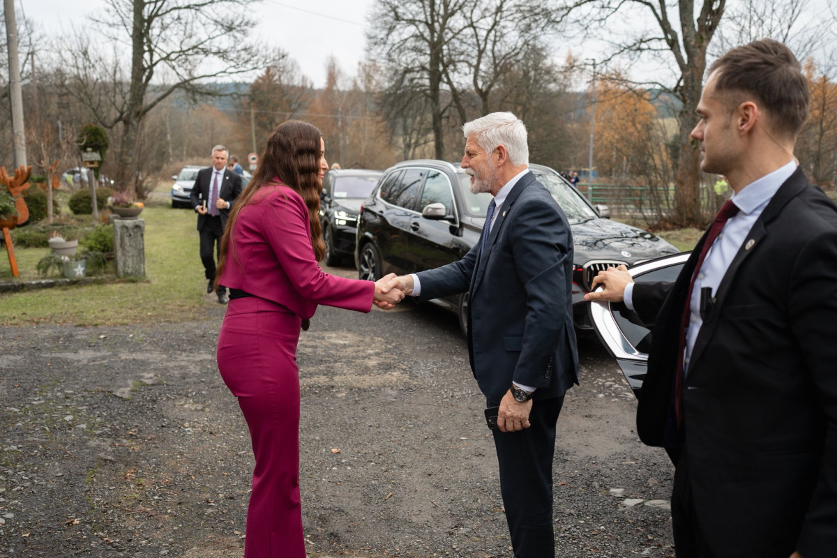 Prezident s manželkou Evou přijel na návštěvu Karlovarského kraje.