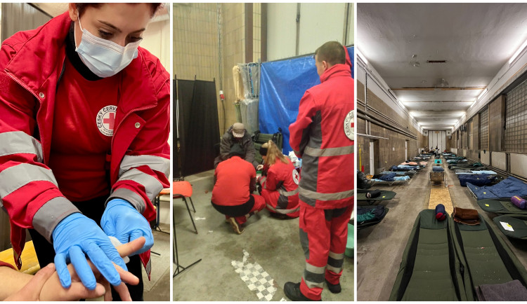 Ošetřili omrzliny i bolestivé vředy, zdravotníci se v nouzovém centru nezastavili