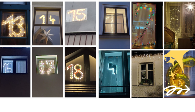 Českodubský okenní adventní kalendář: každý den rozsvítí město o trochu víc