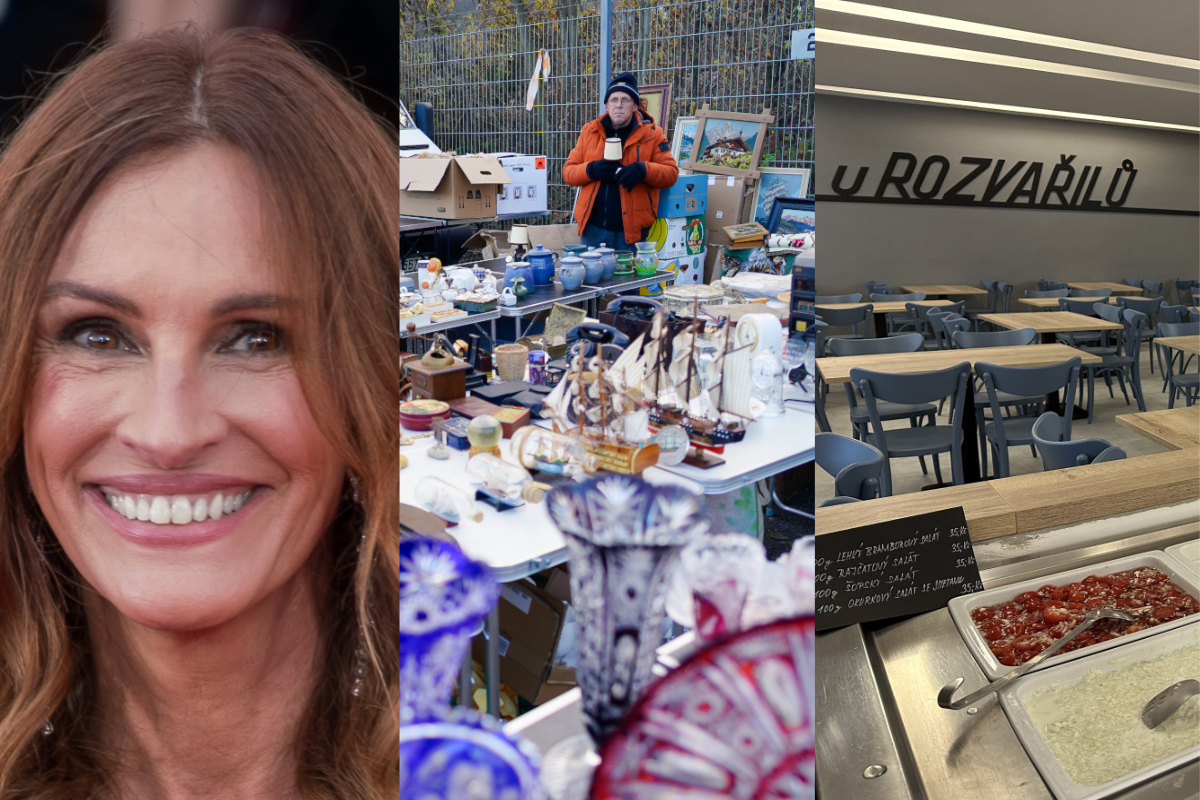 PROSINEC 2025: Julia Roberts v sekáči, návštěva největšího blešáku a návrat slavné jídelny