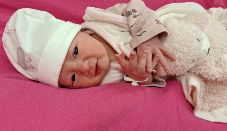 Krásná Anastazie je prvním letošním miminkem narozeným v krajských nemocnicích