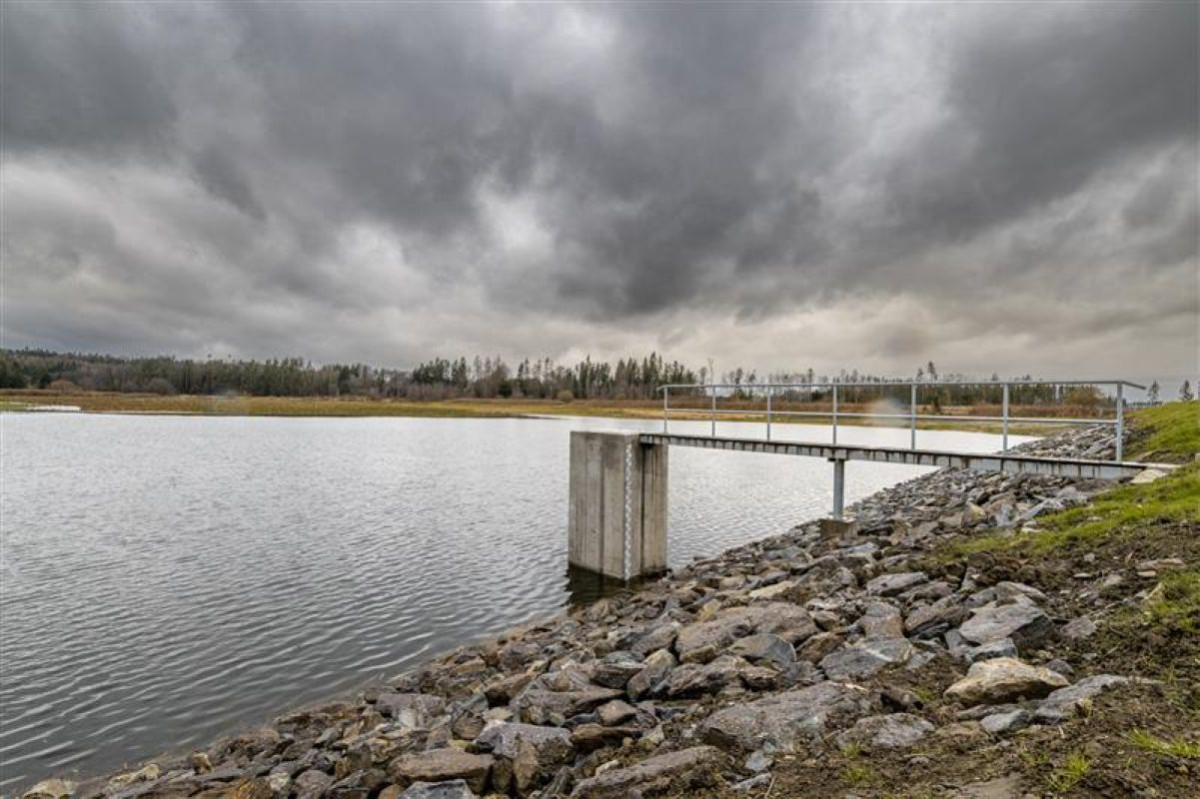 V roce 2022 prošel rozsáhlými úpravami rybník Lužný, největší z vodárenské soustavy. Foto: Poskytlo město Jihlava