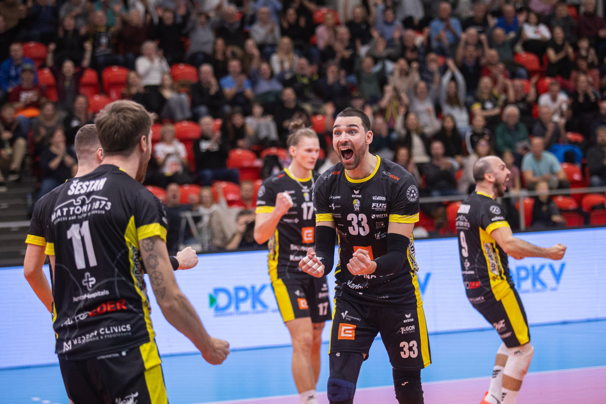 Volejbalisté Karlovarska vyřadili v osmifinále Poháru CEV Olympiakos Pireus