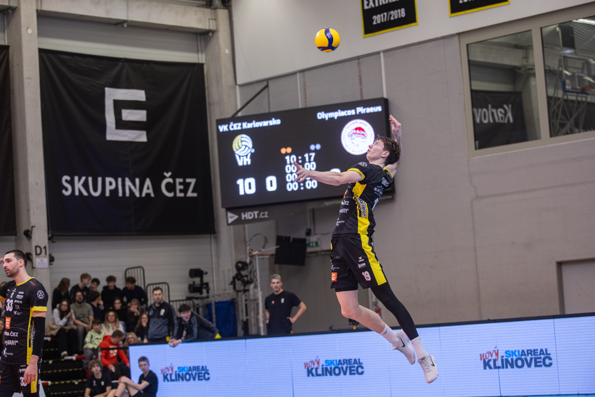Volejbalisté Karlovarska vyřadili v osmifinále Poháru CEV Olympiakos Pireus
