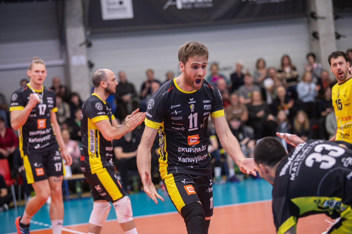 Volejbalisté Karlovarska vyřadili v osmifinále Poháru CEV Olympiakos Pireus