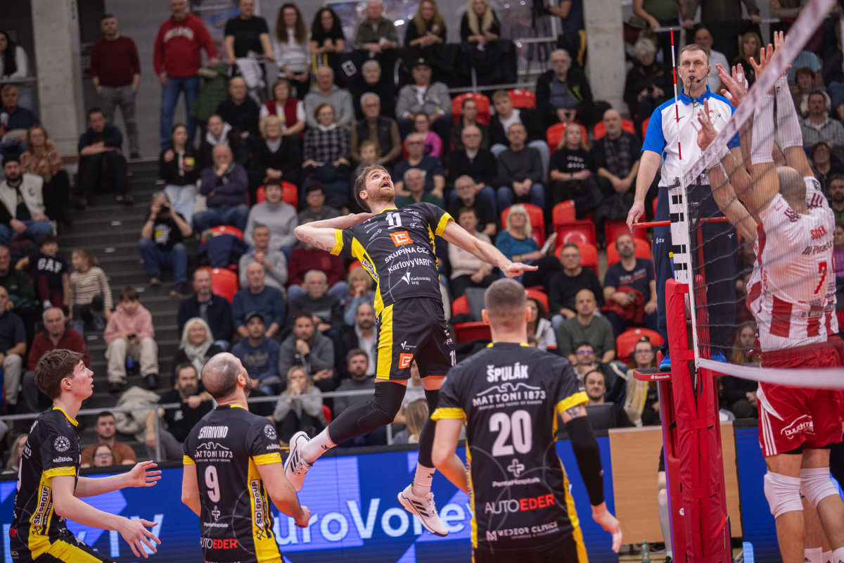 Volejbalisté Karlovarska vyřadili v osmifinále Poháru CEV Olympiakos Pireus